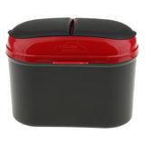 Maxbell Mini Car Removable Trash Bin Rubbish Garbage Can Storage Box with Hook Red
