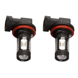 Maxbell 2 Pieces H11 2828 6LED 30W Car Fog Driving DRL Light Bulbs 7000K Cool White