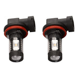 Maxbell 2 Pieces H11 2828 6LED 30W Car Fog Driving DRL Light Bulbs 7000K Cool White