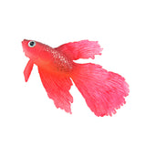 Maxbell Artificial Silicone Soft Glowing Effect Betta Aquarium Fish Tank Decor Red