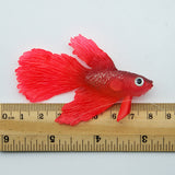 Maxbell Artificial Silicone Soft Glowing Effect Betta Aquarium Fish Tank Decor Red