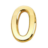 Maxbell Golden Plastic Self-Adhesive House Hotel Door Number  Sticky Numeric Digit 0
