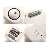 Maxbell Alarm Clock Multi-function Digital LCD Voice Talking LED Projection White