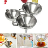 Maxbell 11cm Kitchen Stainless Steel Pouring Funnel Oil Bottle Strainer Jam Filter