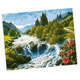 Maxbell DIY Painting By Number Kit Canvas Wall Artwork Painting Picture Wild River