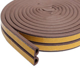 Maxbell 5m Foam Self Adhesive Window Door Excluder Seal Strip Tape D 9x6mm Brown