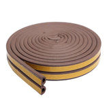 Maxbell 5m Foam Self Adhesive Window Door Excluder Seal Strip Tape D 9x6mm Brown