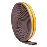 Maxbell 5m Foam Self Adhesive Window Door Excluder Seal Strip Tape D 9x6mm Brown