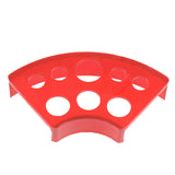 Maxbell 8 Holes Professional Tattoo Ink Cap Cup Stand Holder Tattoo Supplies Red