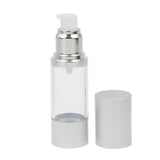 Maxbell Airless Lotion Bottle Refillable Sunscreen Lotion Container 30ml Silver