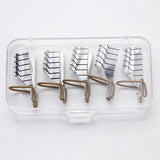Maxbell Nail Forms UV Gel Tool Acrylic Tips Reusable Extension Guide Form-Silver