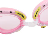 Maxbell Cute Kids Swimming Goggles Glasses Anti-fog Swim Goggle Crab Decor Pink