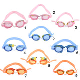 Maxbell Cute Kids Swimming Goggles Glasses Anti-fog Swim Goggle Crab Decor Pink