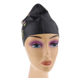 Maxbell Waterproof Silicone Large Swim Cap for Long Thick Hair Bathing Cap Black