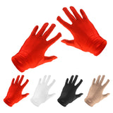 Maxbell Women Sun Protection Short Gloves Costume Gloves Opera Party Dress Black