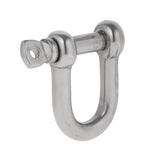 Maxbell 304 Stainless Steel Screw Pin D Shackle Marine Boat Shade Rigging Silver M8