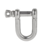 Maxbell 304 Stainless Steel Screw Pin D Shackle Marine Boat Shade Rigging Silver M8