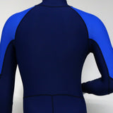 Maxbell Scuba Diving Snorkeling Surfing Suit Zip Full Wetsuit 2XL White for Men