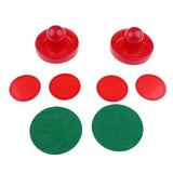 Maxbell Sets of Two Air Hockey Pushers Strikers Goalies Plus Four Pucks  M Red