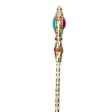 Maxbell Women Retro Crystal Hairpin Jewelry Hair Stick Hair Clip Colorful