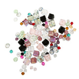 Maxbell 100Pcs Assorted Crystal DIY Charms Hair Bow Beads Craft Accessory