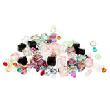 Maxbell 100Pcs Assorted Crystal DIY Charms Hair Bow Beads Craft Accessory