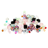 Maxbell 100Pcs Assorted Crystal DIY Charms Hair Bow Beads Craft Accessory