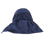 Maxbell Foldable Mountaintop Outdoor Broad Brim Visor Sun Hats Hiking Cap Navy