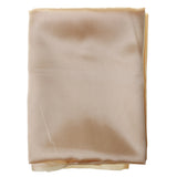 Maxbell Solid Plain Silk Satin Multi-Use Cloth in Lustrous Golden Khaki