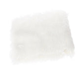 Maxbell Newborn Baby Faux Fur Blanket Basket Stuffer Photography Photo Props White