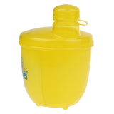 Maxbell Portable Rotary Baby Milk Formula Dispenser Powder Box Container Yellow