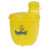 Maxbell Portable Rotary Baby Milk Formula Dispenser Powder Box Container Yellow