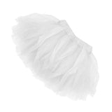 Maxbell Womens Girls Kids Princess Ballet Tutu Skirt Wedding Prom Mini Fancy Dress Baby White