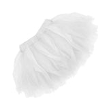 Maxbell Womens Girls Kids Princess Ballet Tutu Skirt Wedding Prom Mini Fancy Dress Baby White