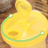 Maxbell Baby Formula Milk Powder Dispenser 3 Sections Container Storage Box Yellow