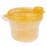 Maxbell Baby Formula Milk Powder Dispenser 3 Sections Container Storage Box Yellow