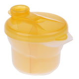 Maxbell Baby Formula Milk Powder Dispenser 3 Sections Container Storage Box Yellow