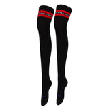 Maxbell Ladies Over the Knee Socks Thigh High Striped Sports Stockings Long