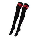 Maxbell Ladies Over the Knee Socks Thigh High Striped Sports Stockings Long