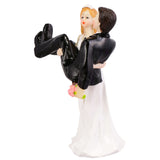 Maxbell To Have and to Hold Bride Carrying Groom Funny Wedding Ceramic Cake Topper