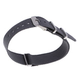 Maxbell Woven Nylon Watch Strap Wristwatch Band Stainless Steel Buckle Gray 20mm