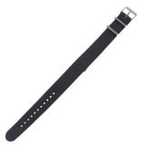 Maxbell Woven Nylon Watch Strap Wristwatch Band Stainless Steel Buckle Gray 20mm