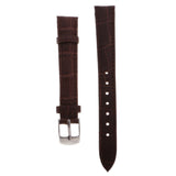 Maxbell High Quality Leather Strap Bracelet Band Replacement for Watches 14mm brown