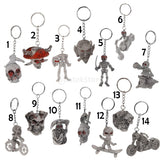 Maxbell Big Motorcycle Skull Skeleton Rider Pendant Purse Bag Keyring Keychain Gift