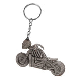 Maxbell Big Motorcycle Skull Skeleton Rider Pendant Purse Bag Keyring Keychain Gift