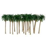 Maxbell 20pcs Green Model Coconut Palm Trees 1/120 8cm