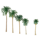 Maxbell 20pcs Green Model Coconut Palm Trees 1/150 7cm