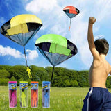 Maxbell Tangle Free Toy Hand Throwing Parachute Kite Outdoor Play Game Toy Orange