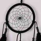 Maxbell Handmade Black Feather with Beads Dream Catcher Wall Hanging Decoration