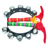 Maxbell Metal Bell Wooden Clown Handle Tambourine Kids Rattle Musical Toy